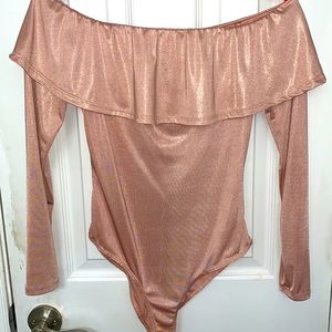 Pink blouse bodysuit
